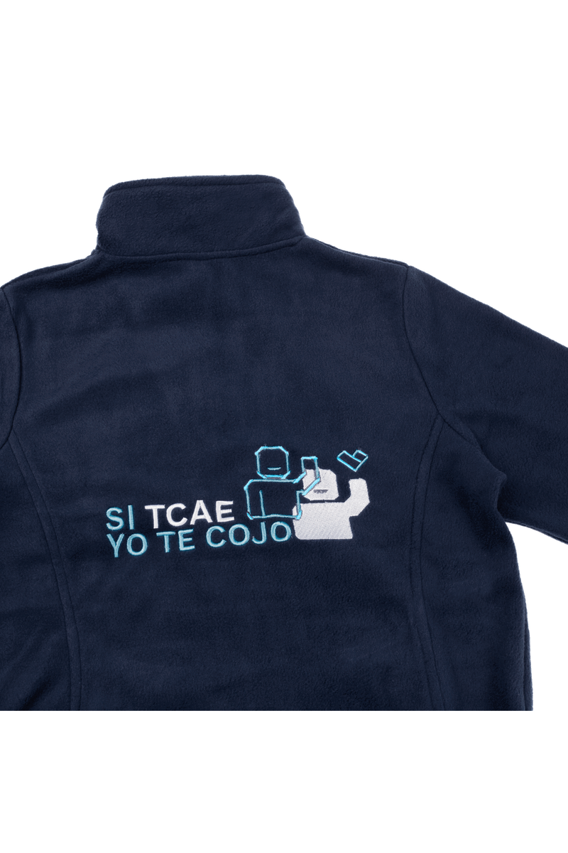 Chaqueta Polar Azul Marino hombre bordado - SalusPlay-zoom-