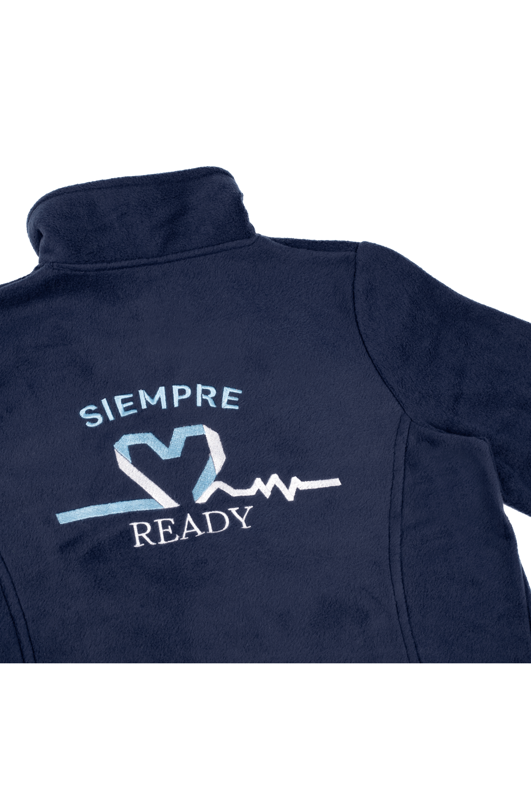 Chaqueta Polar Azul Marino hombre bordado - SalusPlay-9