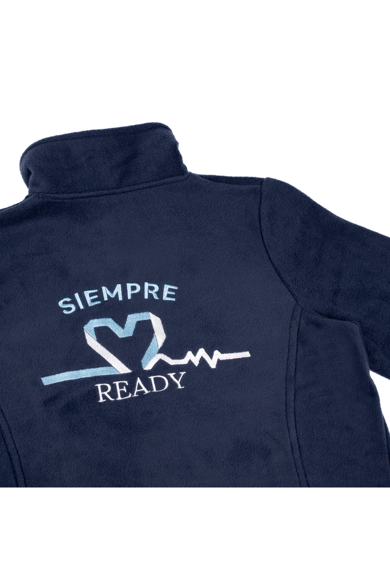 Chaqueta Polar Azul Marino hombre bordado - SalusPlay-zoom-