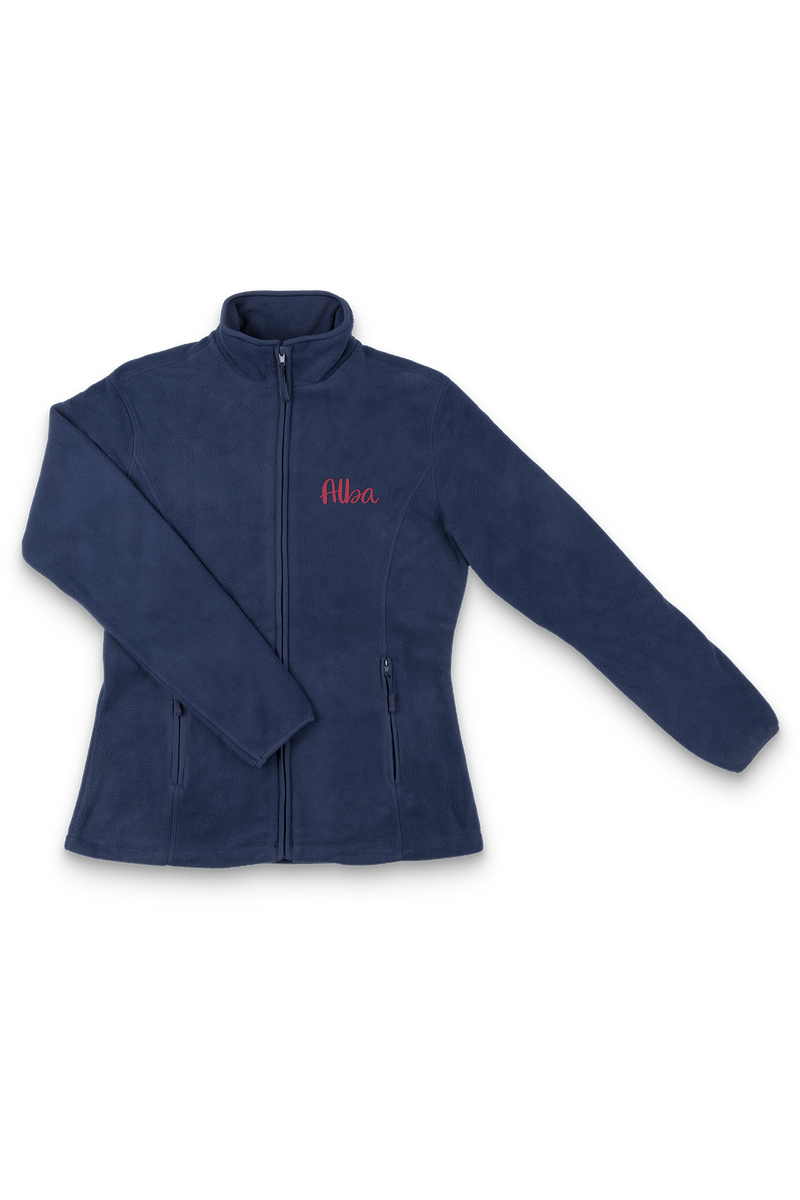 Personalized Women's Fleece Lining - Navy Blue-zoom-