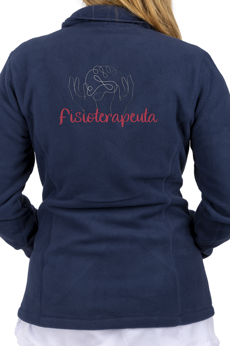 Personalized Women's Fleece Lining - Navy Blue-zoom-