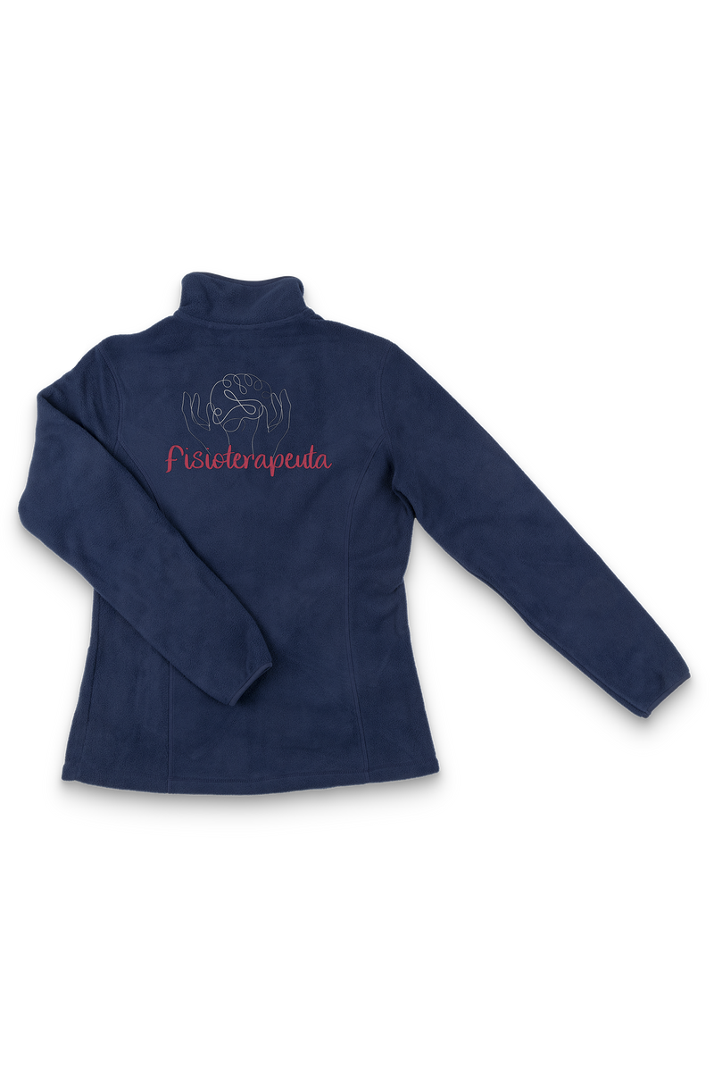Personalized Women's Fleece Lining - Navy Blue-zoom-