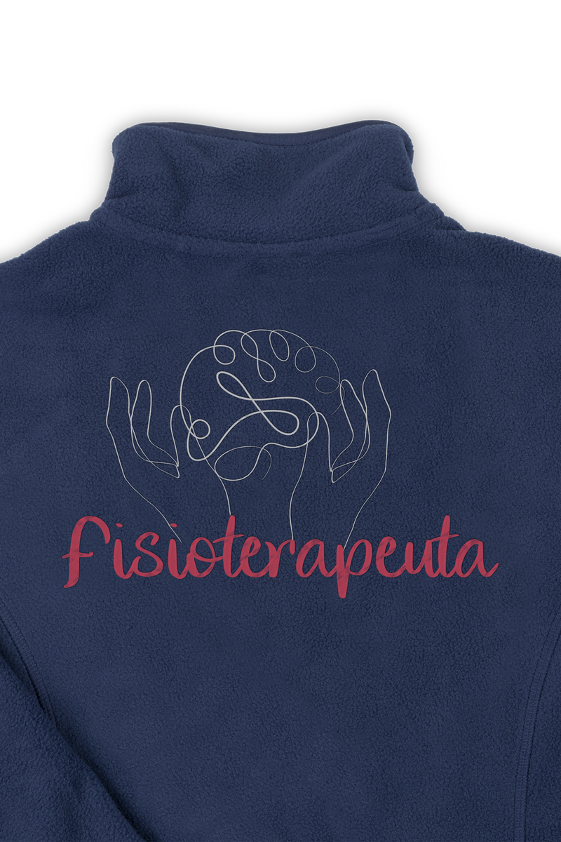 Personalized Women's Fleece Lining - Navy Blue-zoom-