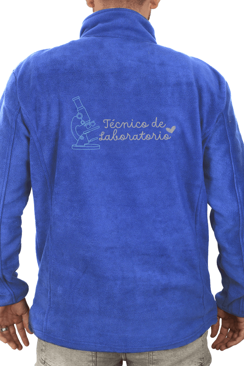 Personalized Men's Fleece Jacket - Royal Blue-zoom-