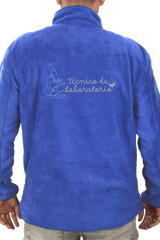 Personalized Men's Fleece Jacket - Royal Blue