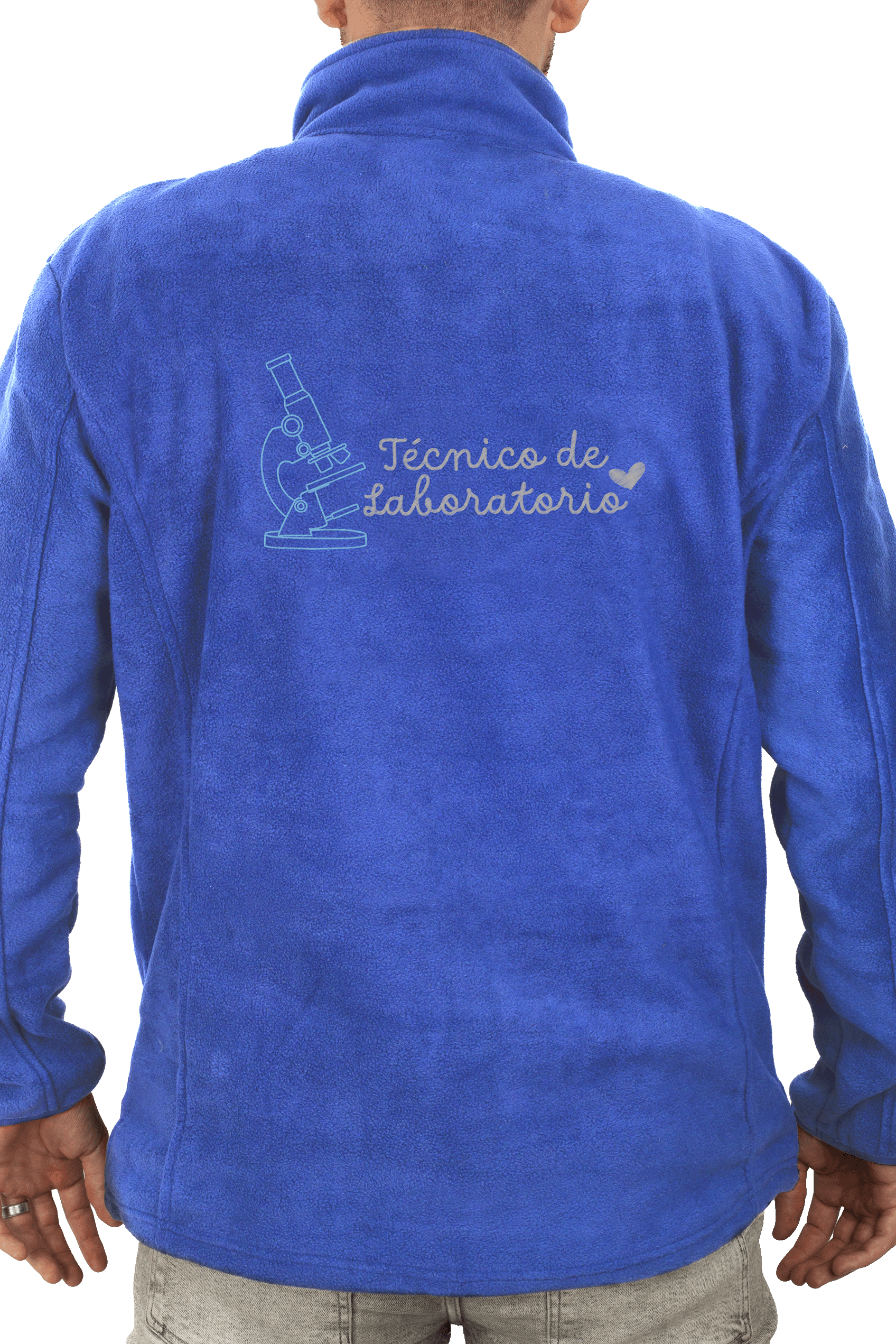 Personalized Men's Fleece Jacket - Royal Blue