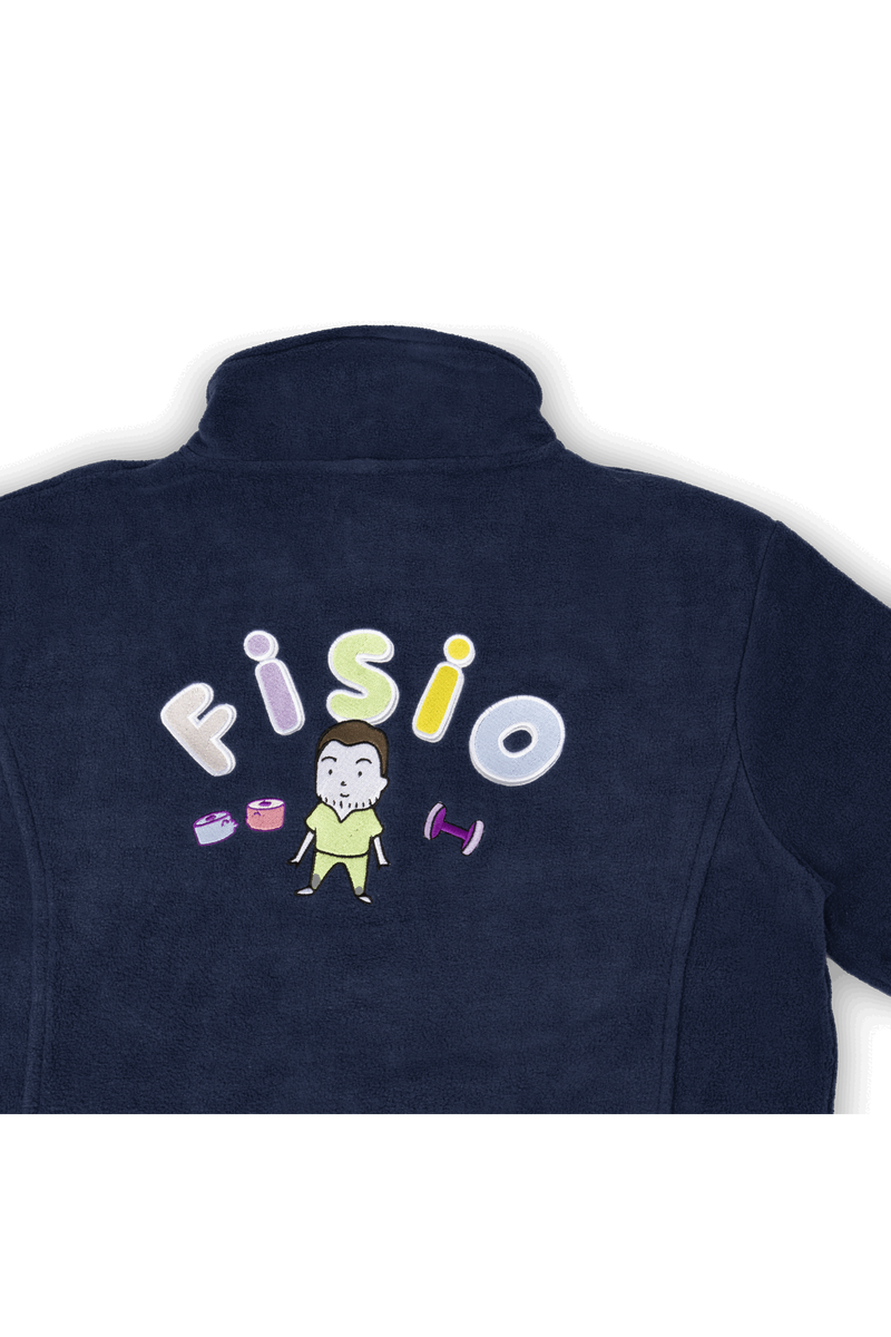 Personalized Men's Fleece Jacket - Navy Blue-zoom-