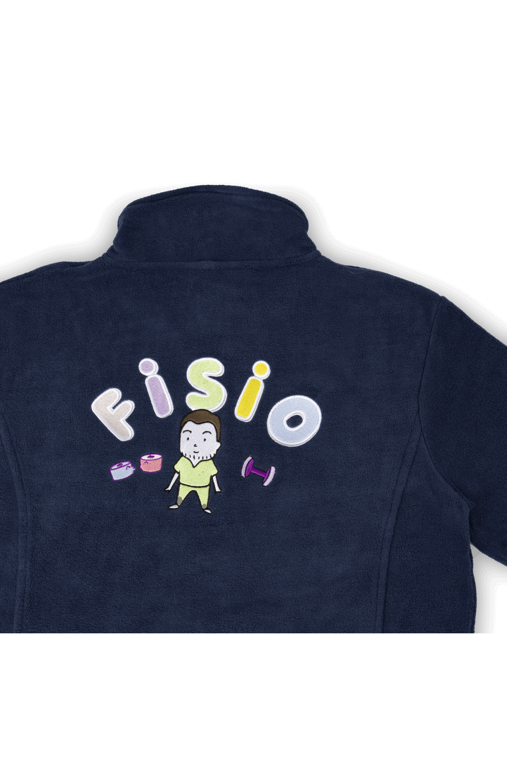 Personalized Men's Fleece Jacket - Navy Blue-zoom-4