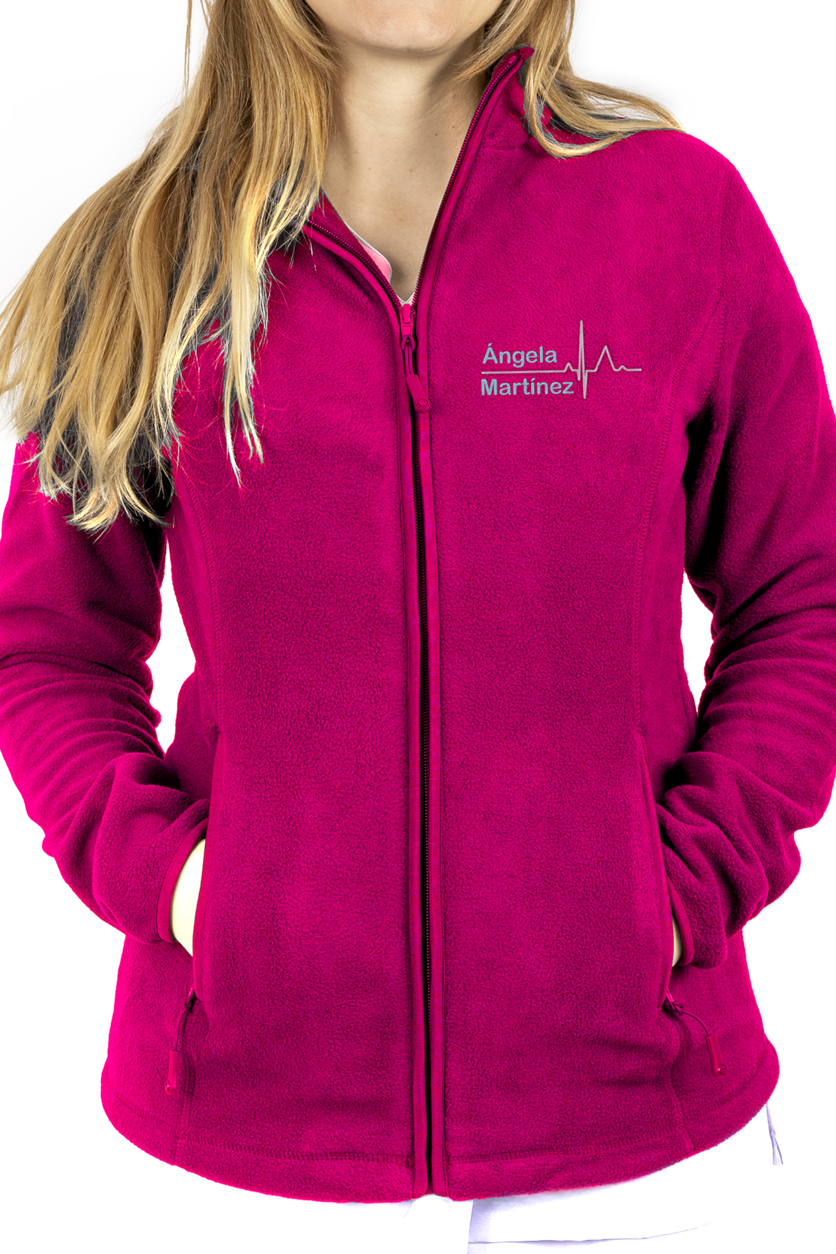 Personalized Women's Fleece Lining - Fuchsia-zoom-2