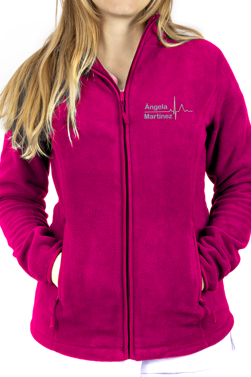 Personalized Women's Fleece Lining - Fuchsia-zoom-