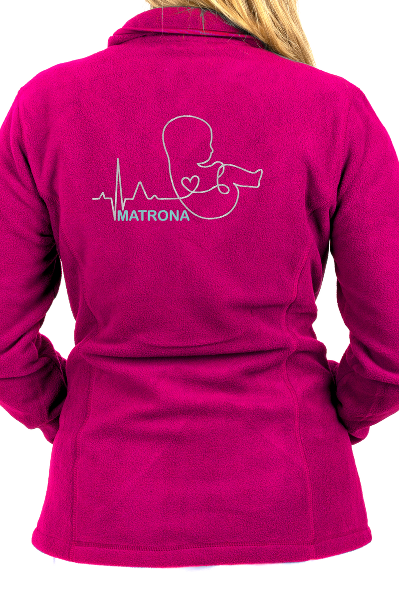 Personalized Women's Fleece Lining - Fuchsia-zoom-