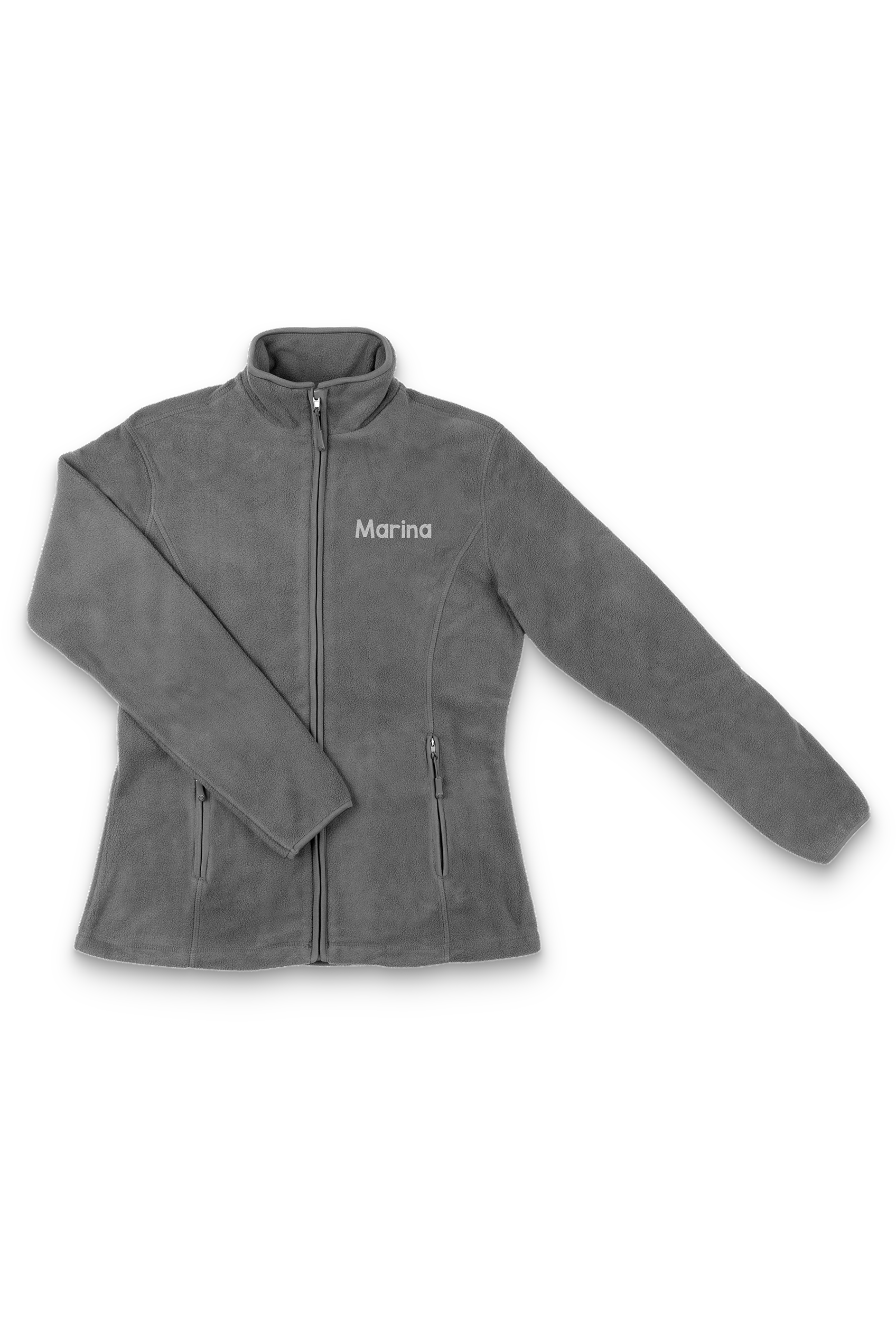 Forro Polar Sanitario Mujer Personalizado – Color Gris Veterinario-4