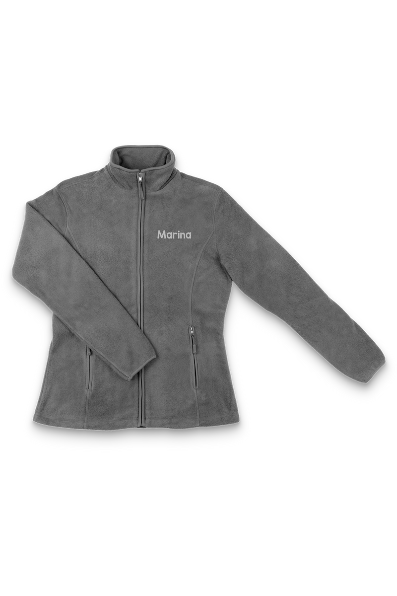 Forro Polar Sanitario Mujer Personalizado – Color Gris Veterinario-zoom-