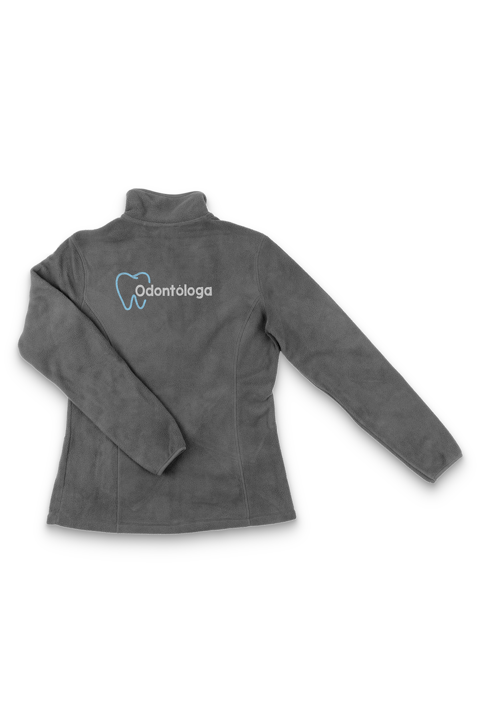 Forro Polar Sanitario Mujer Personalizado – Color Gris Veterinario-5