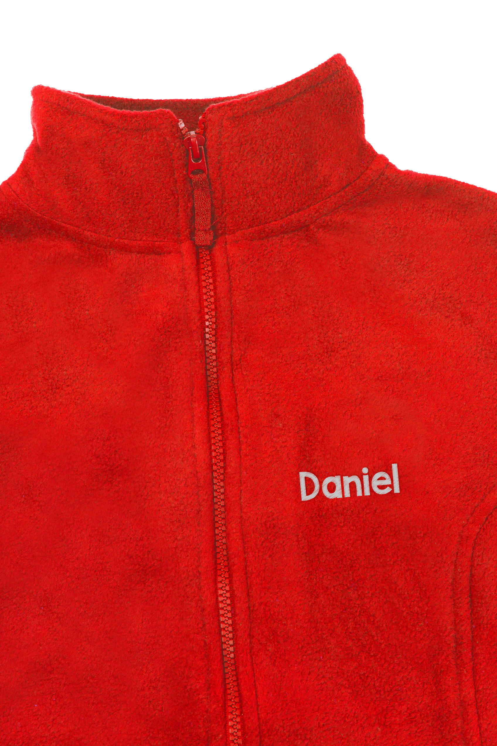 Personalized Men's Fleece Jacket - Red