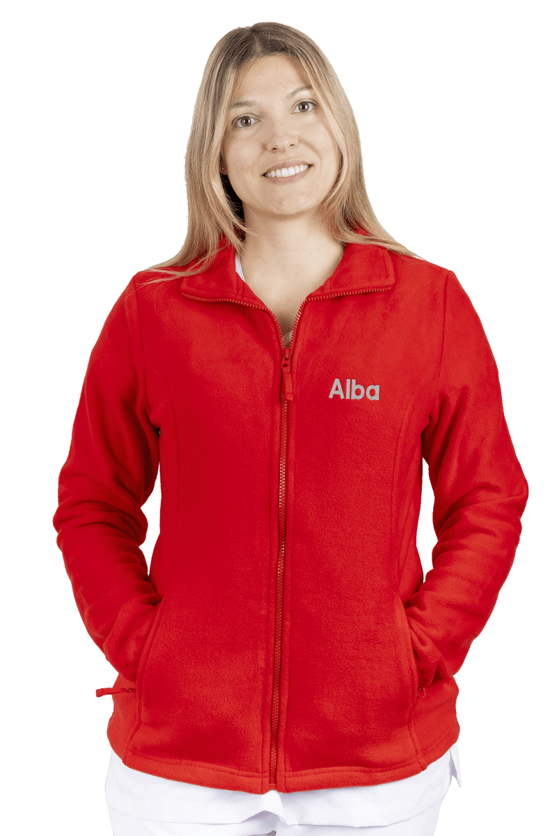Personalized Women's Fleece Lining - Red-zoom-