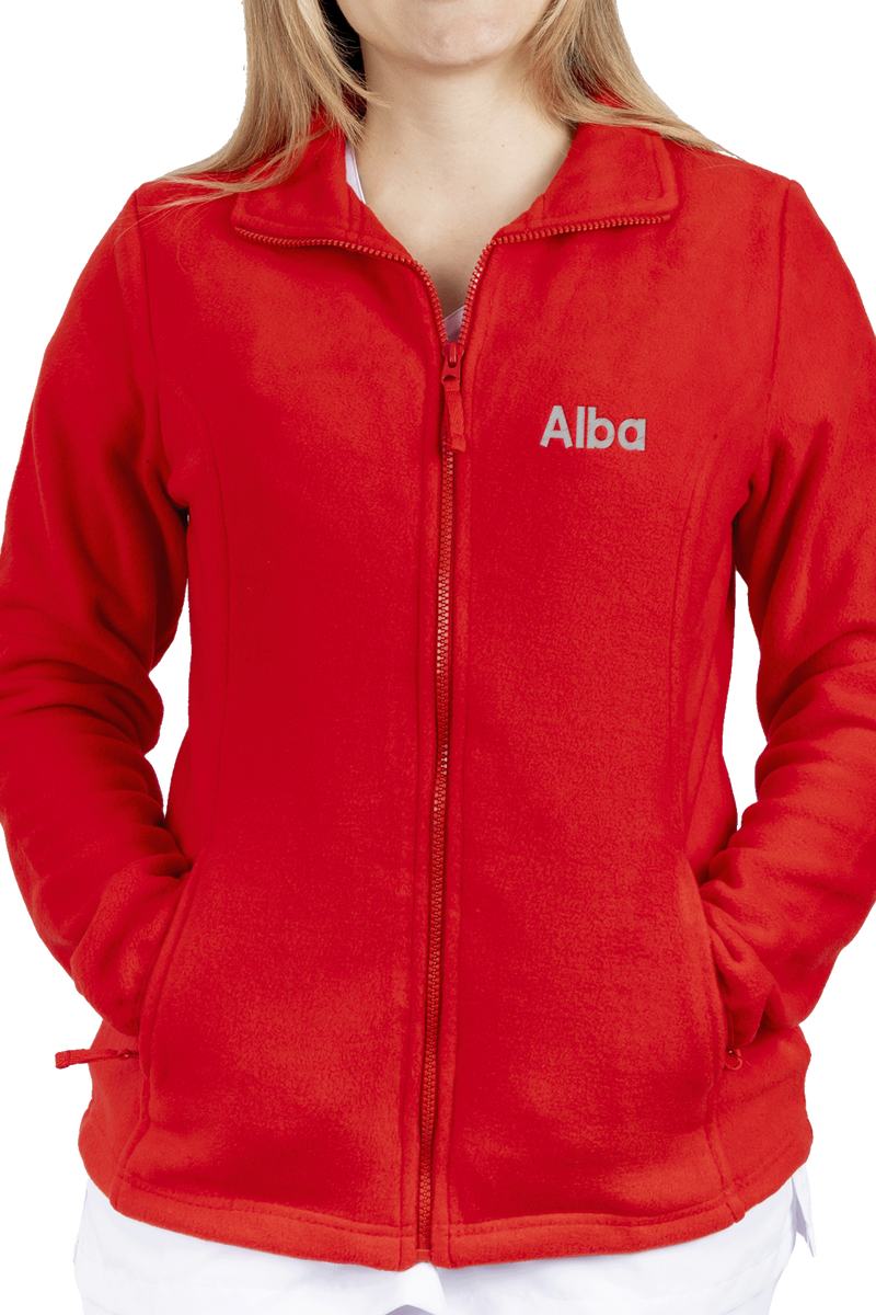 Personalized Women's Fleece Lining - Red-zoom-