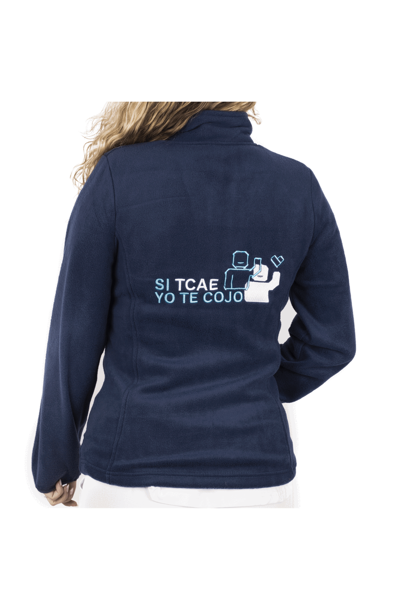 Personalized Women's Fleece Lining - Navy Blue-zoom-