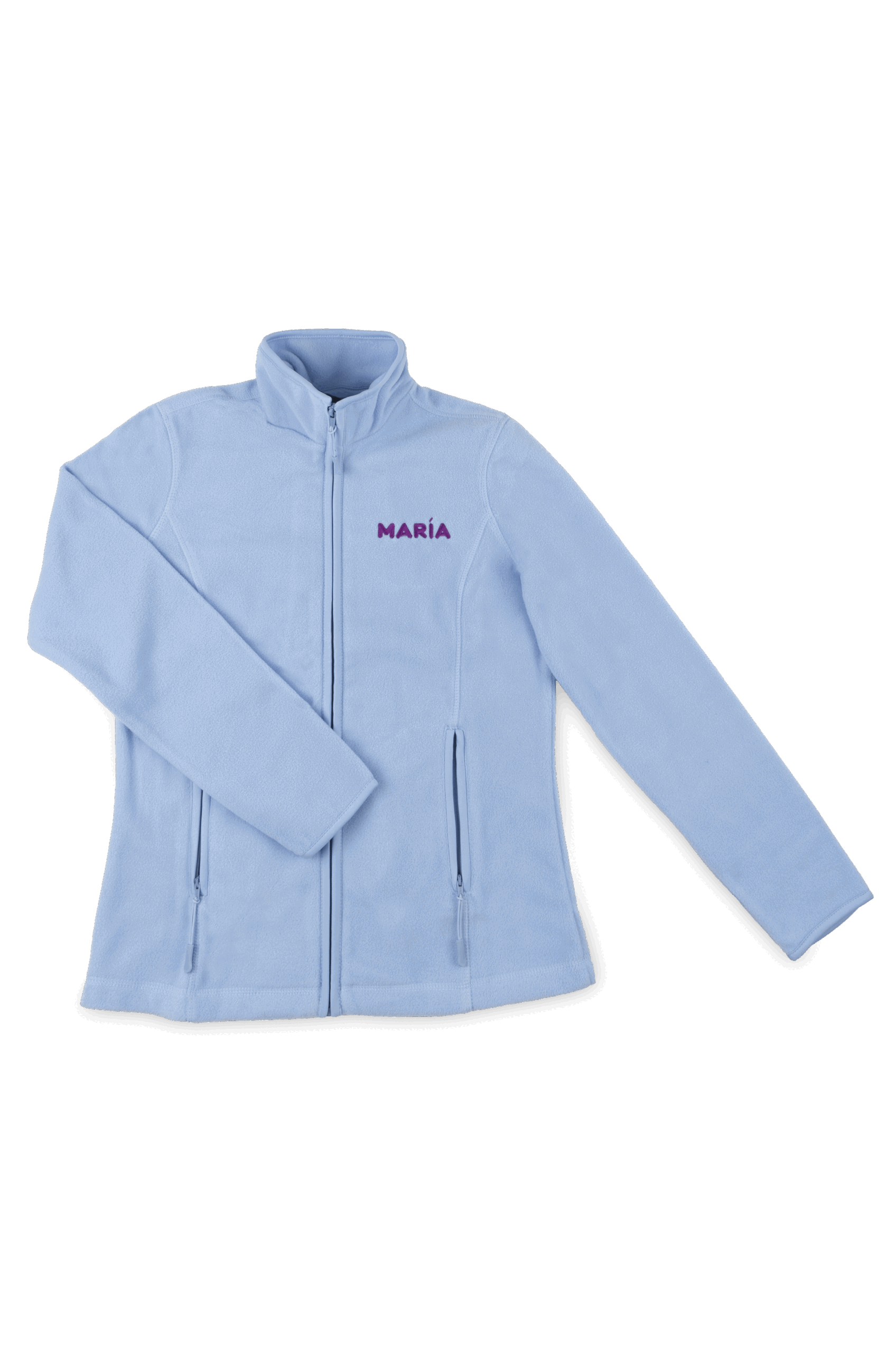 Women's Fleece Scrub Top with Personalized Embroidery - Sweet Blue-5
