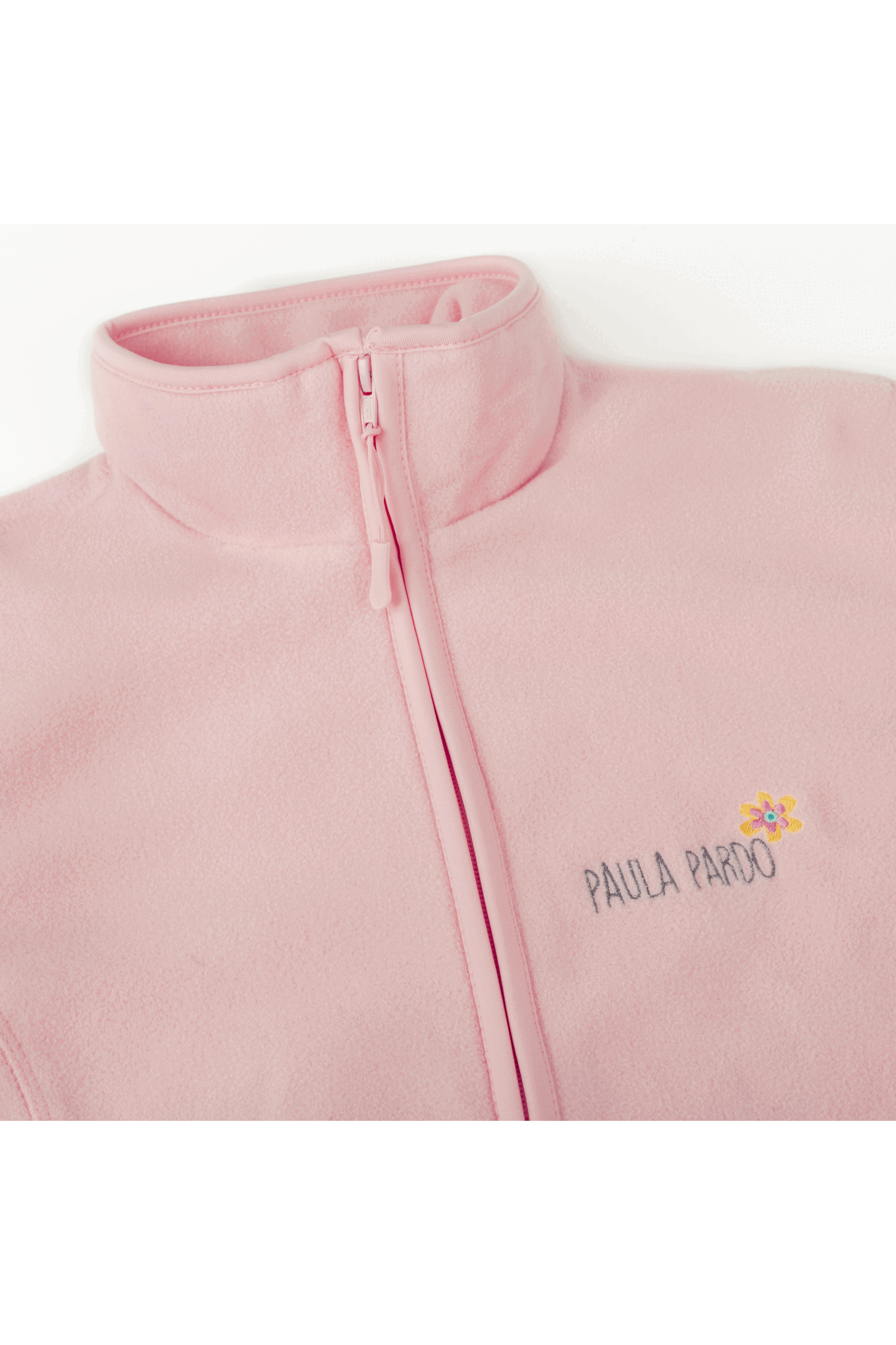 Personalized Women's Fleece Scrub Top – Sweet Pink-11