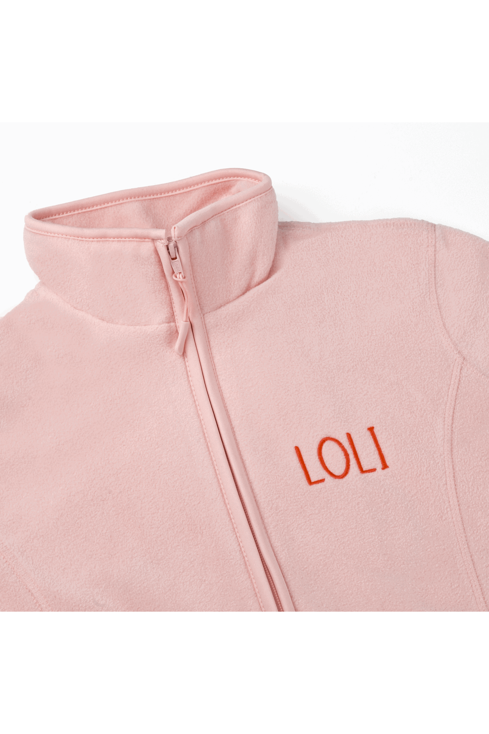 Personalized Women's Fleece Scrub Top – Sweet Pink-zoom-12