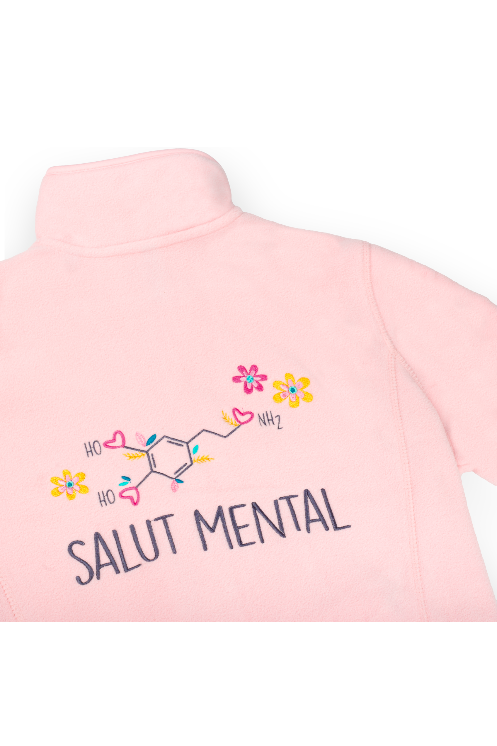 Personalized Women's Fleece Scrub Top – Sweet Pink-zoom-13