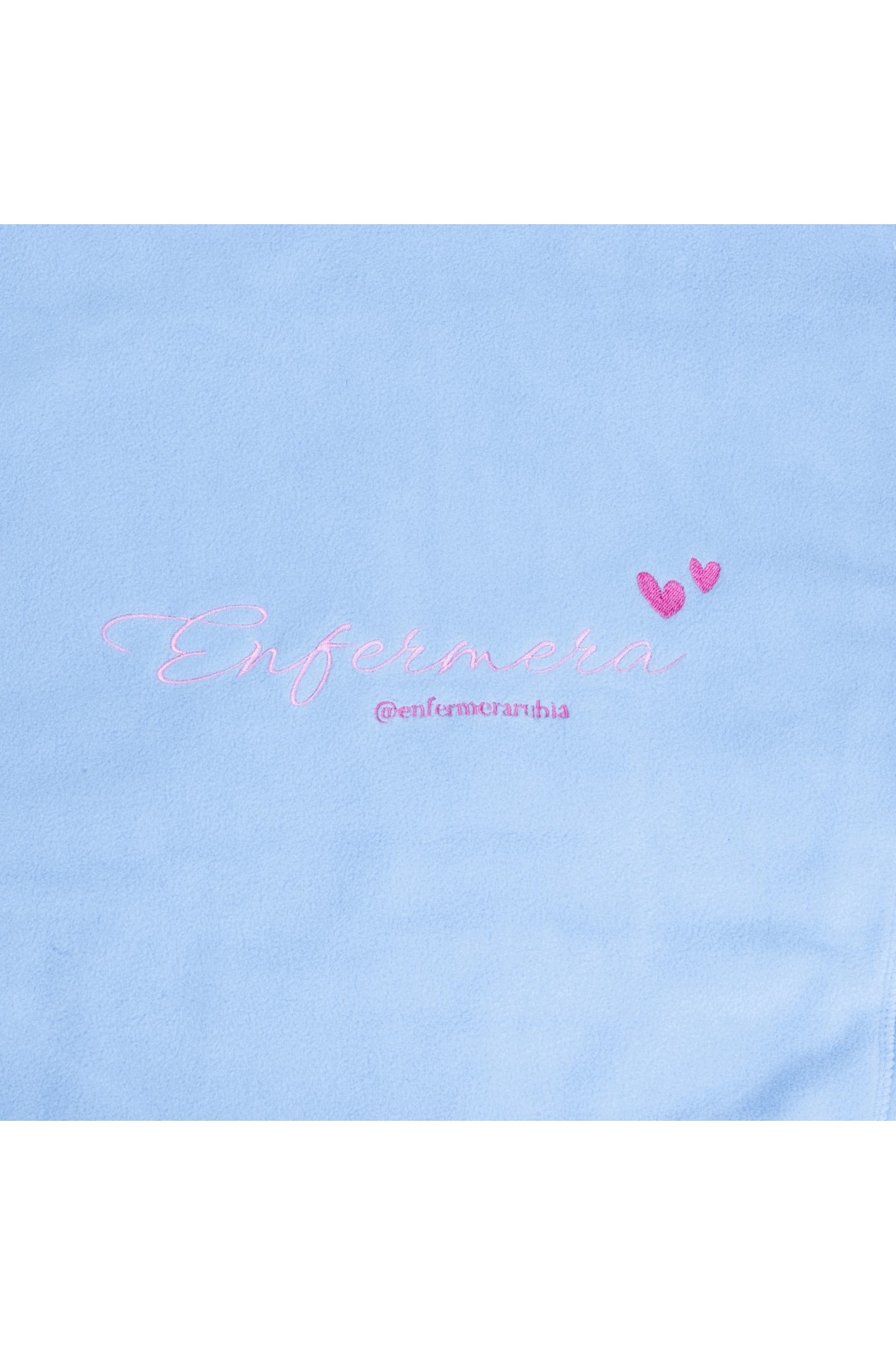 Women's Fleece Scrub Top with Personalized Embroidery - Sweet Blue-14