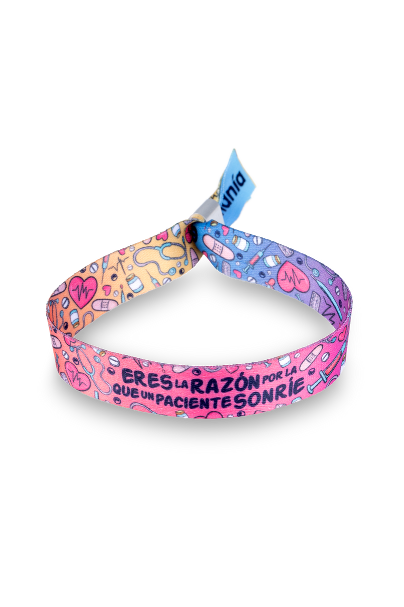Nurse Printed Bracelet - Colorful -zoom-