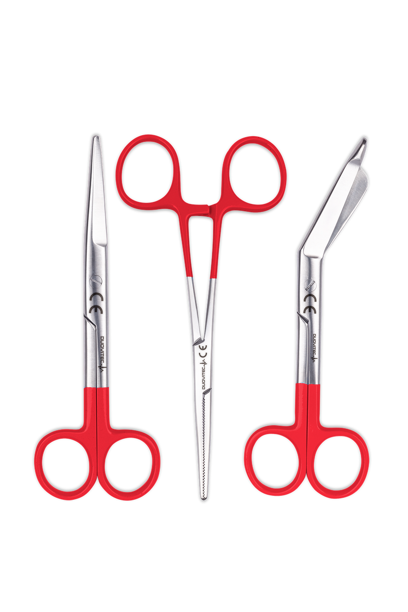 Lote Trio Tesouras - Vermelho-zoom-