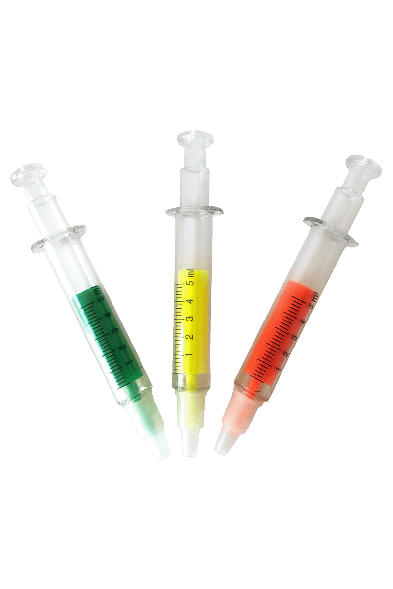 Thick fluorescent markers - Syringe-zoom-