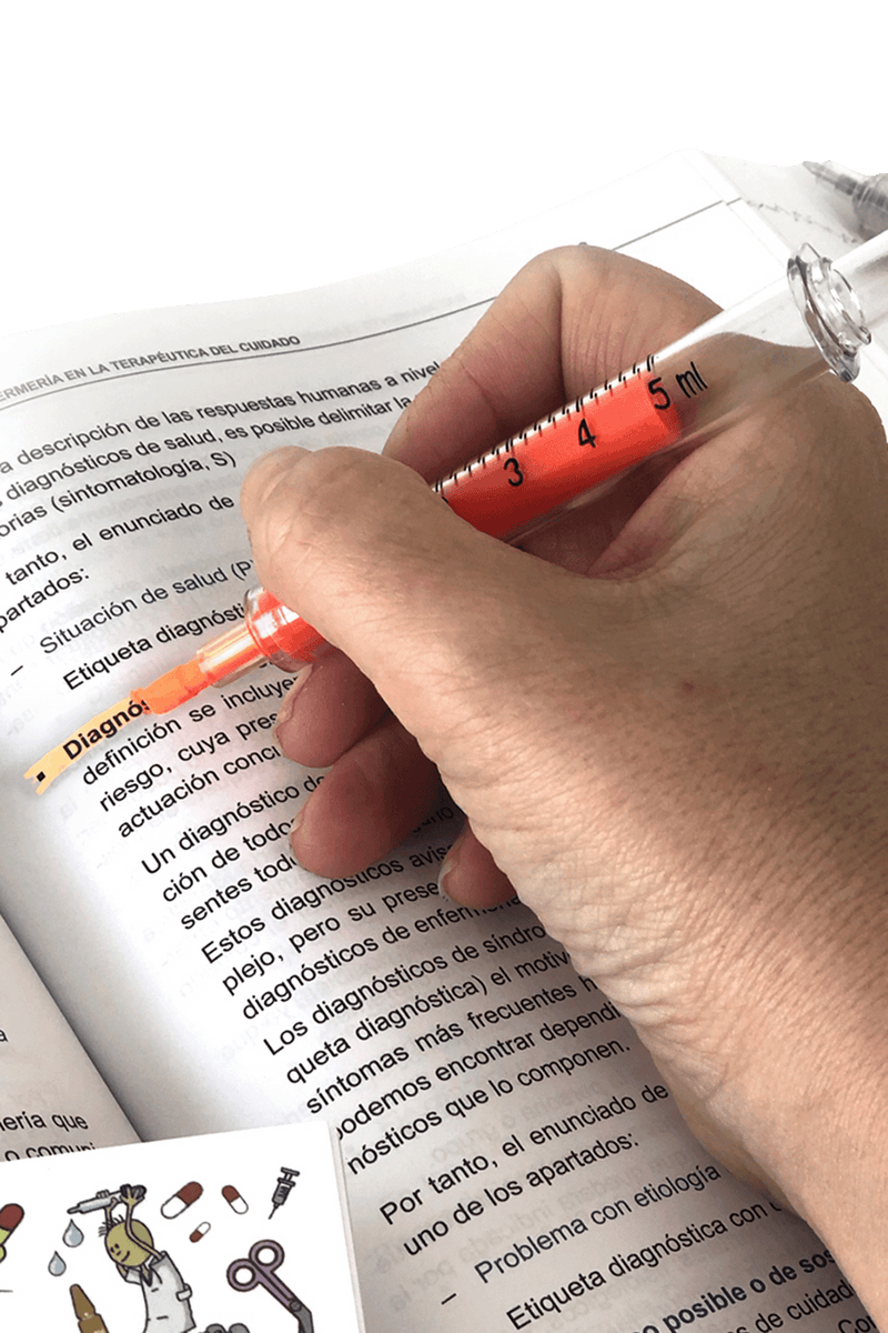 Thick fluorescent markers - Syringe-zoom-