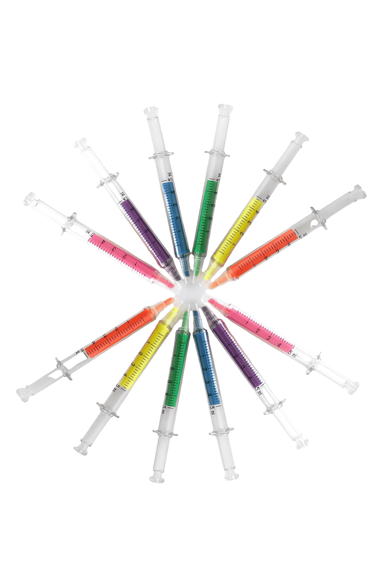 Fine fluorescent markers - Syringe-zoom-