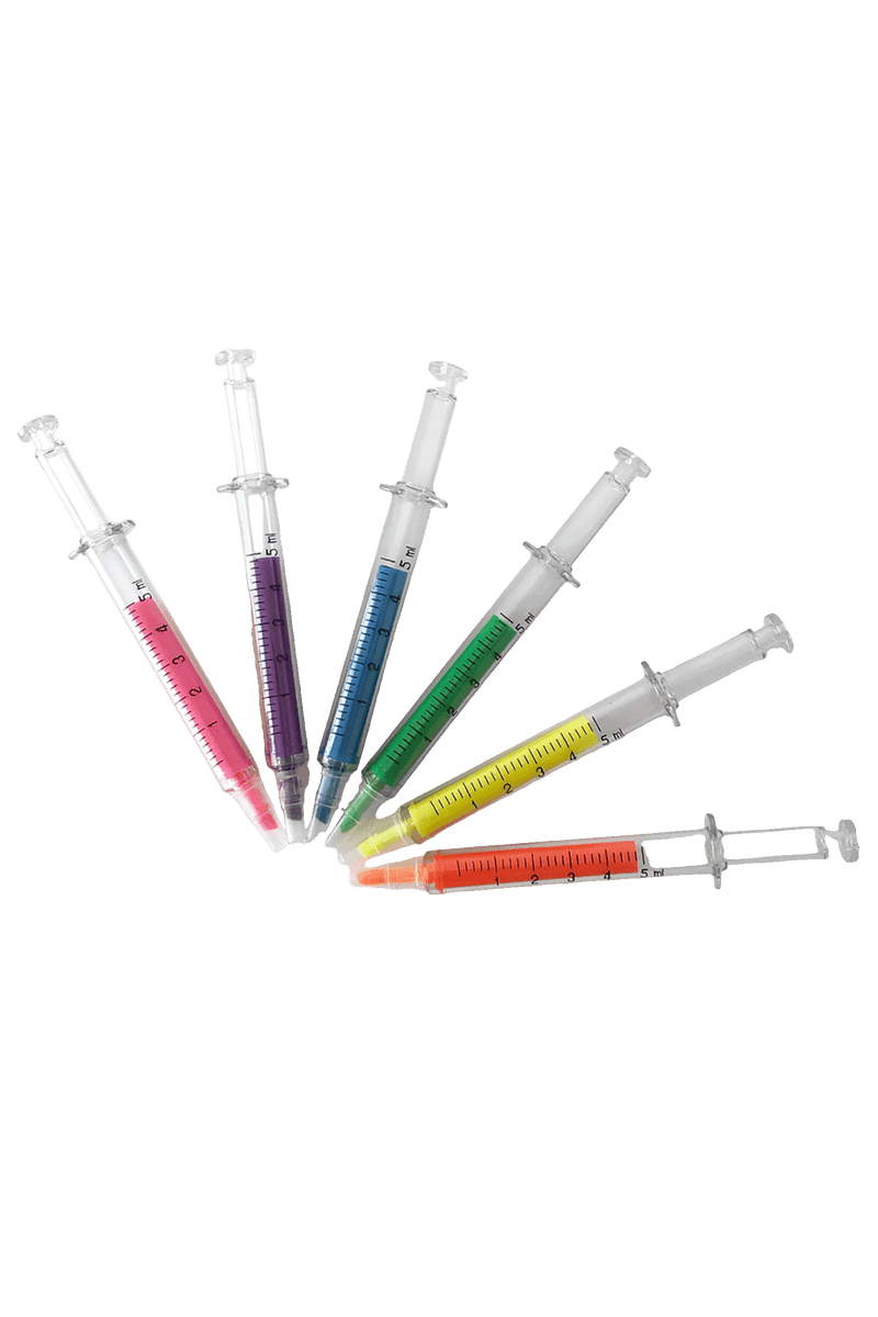 Fine fluorescent markers - Syringe-zoom-