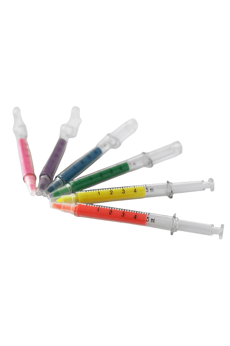 Fine fluorescent markers - Syringe-zoom-