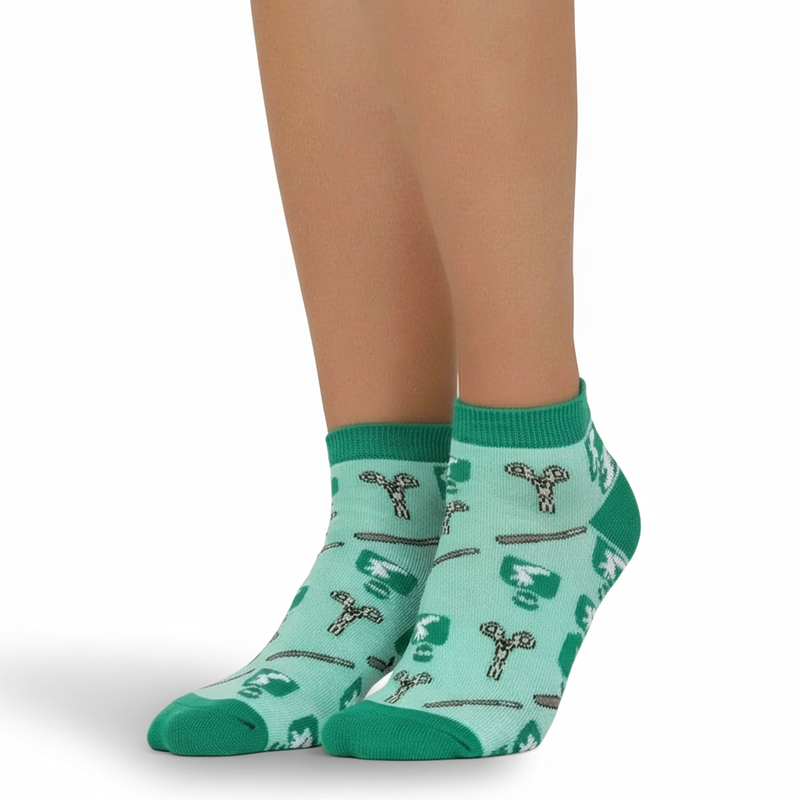 Printed Ankle Socks - Without Anesthesia-zoom-