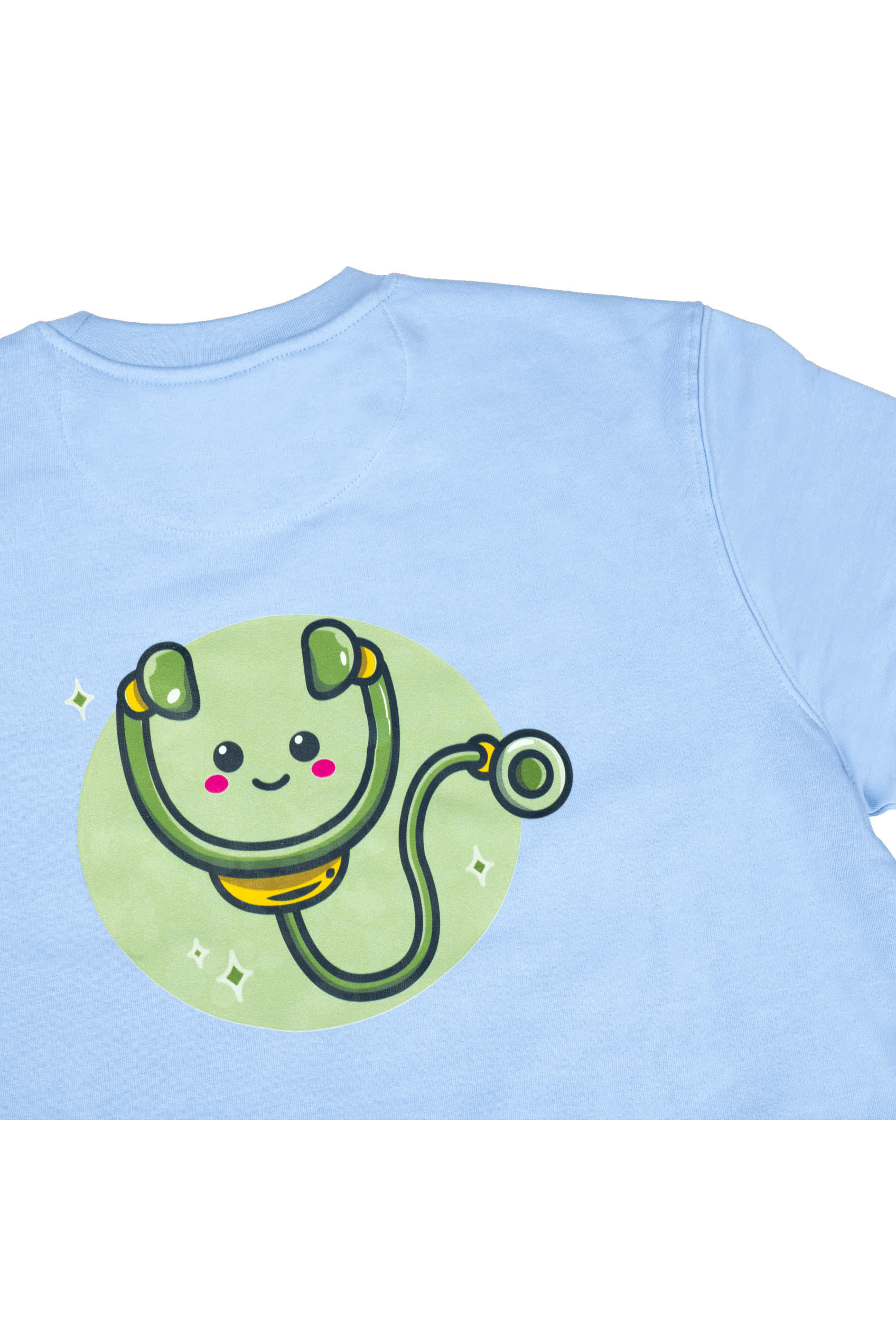 Camisola com estampado sanitário - Azul-6