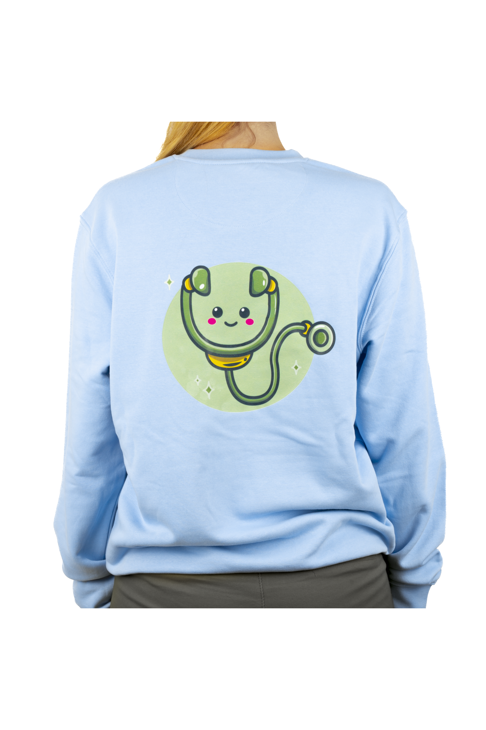 Camisola com estampado sanitário - Azul-zoom-2