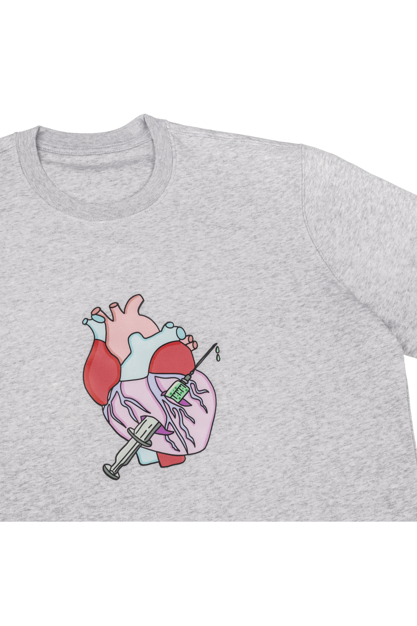 Camisola estampada de enfermagem - Cinza