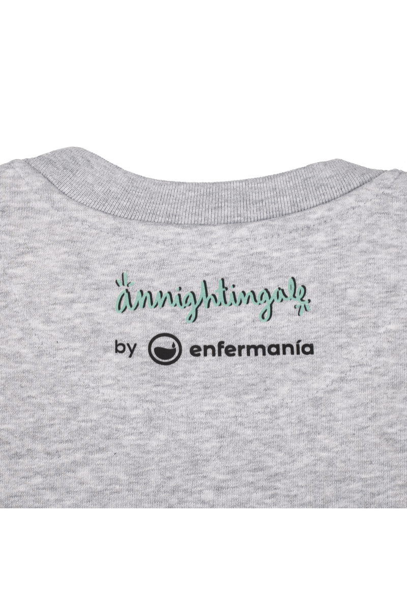 Camisola estampada de enfermagem - Cinza-zoom-