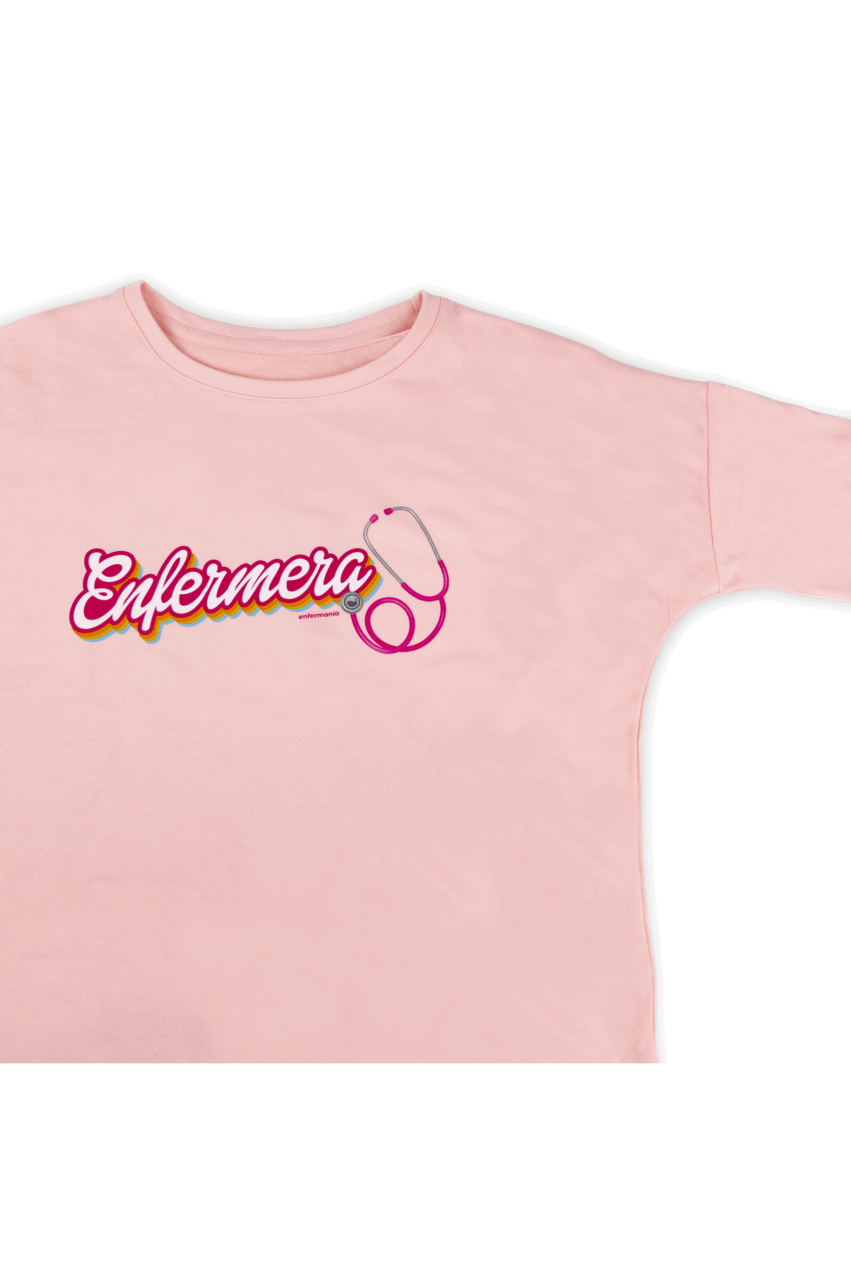 Camisola rosa com padrão de enfermagem-zoom-1