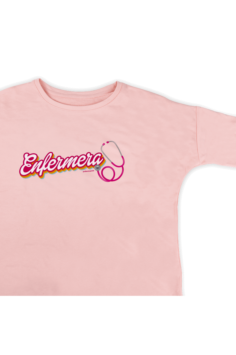 Camisola rosa com padrão de enfermagem-zoom-