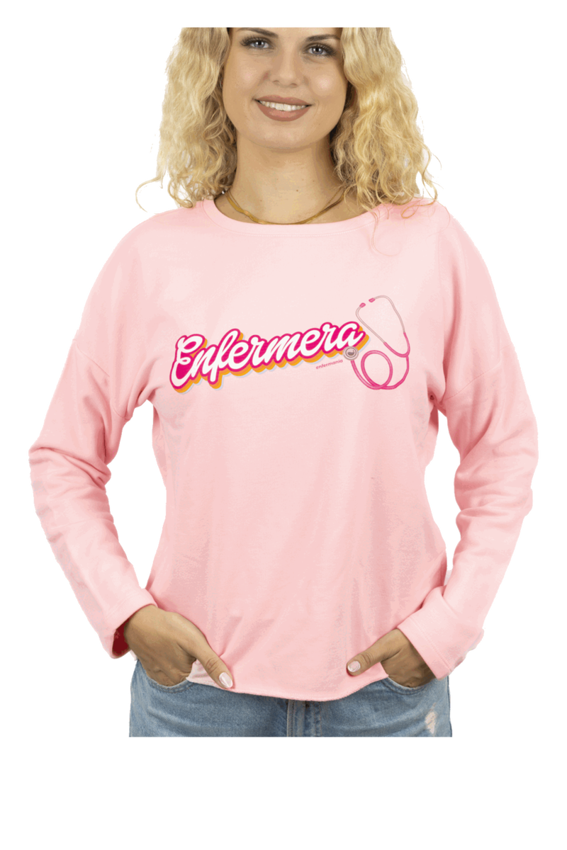 Camisola rosa com padrão de enfermagem-zoom-