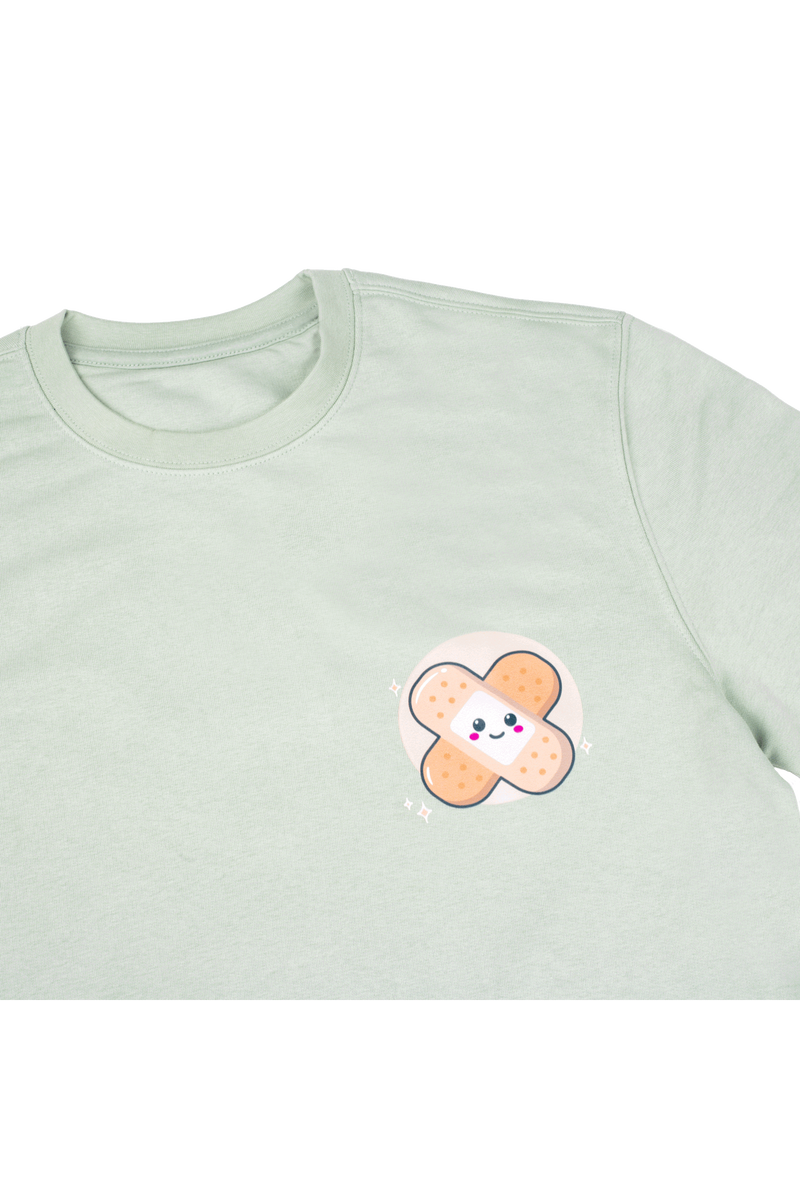 Camisola verde estampado sanitário-zoom-