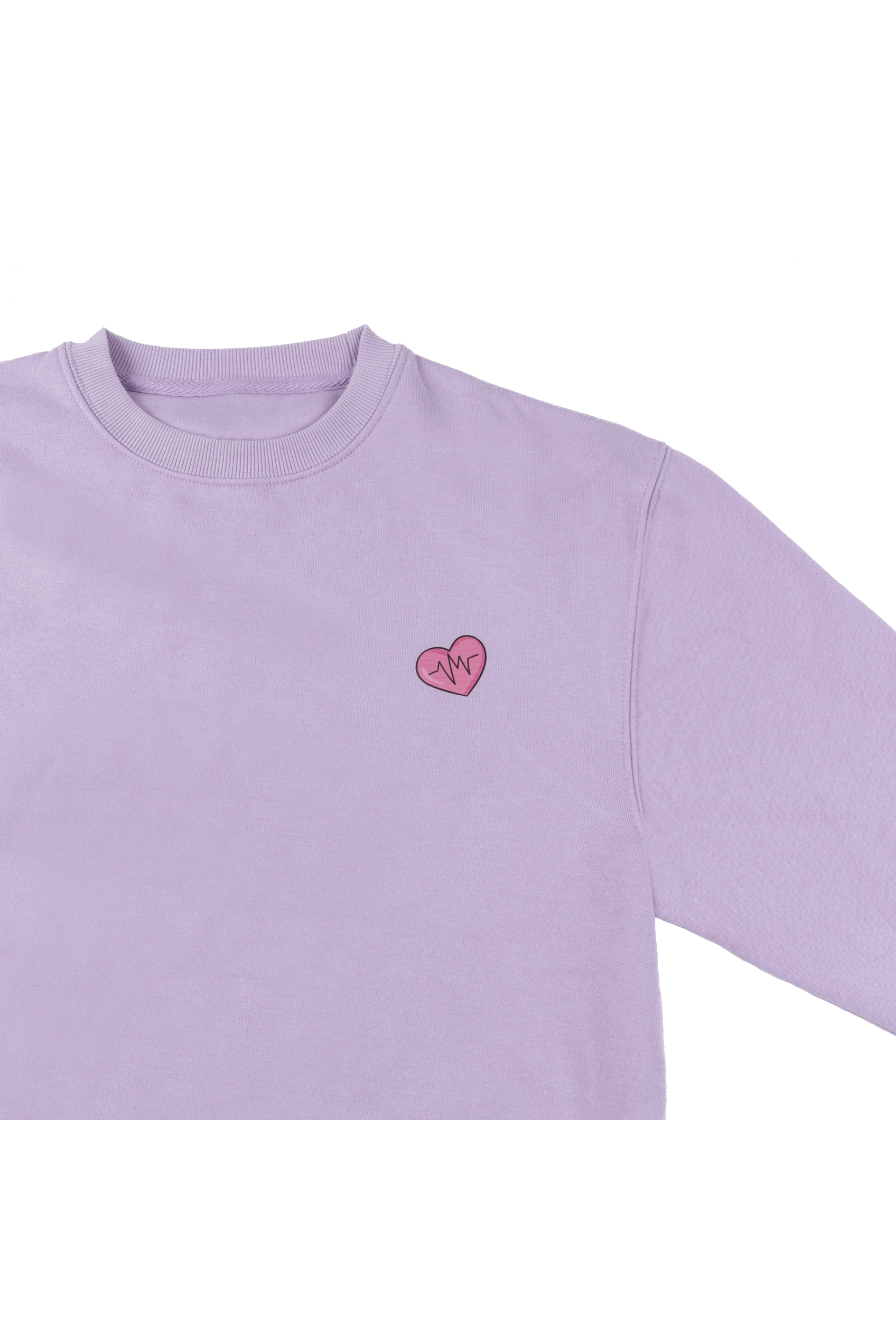 Sweatshirt lavanda com estampado sanitário-1
