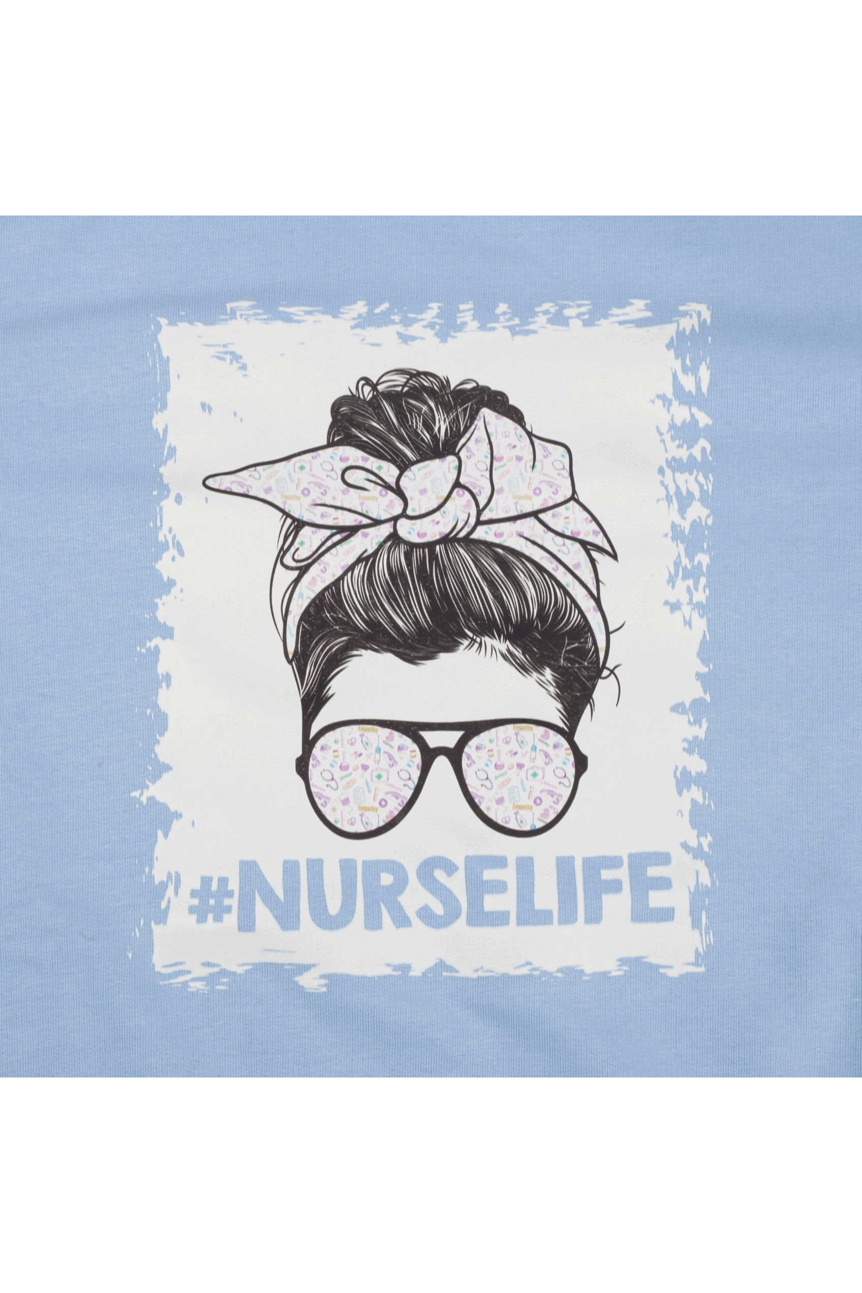 Medical Print Sweatshirt - Blue-7