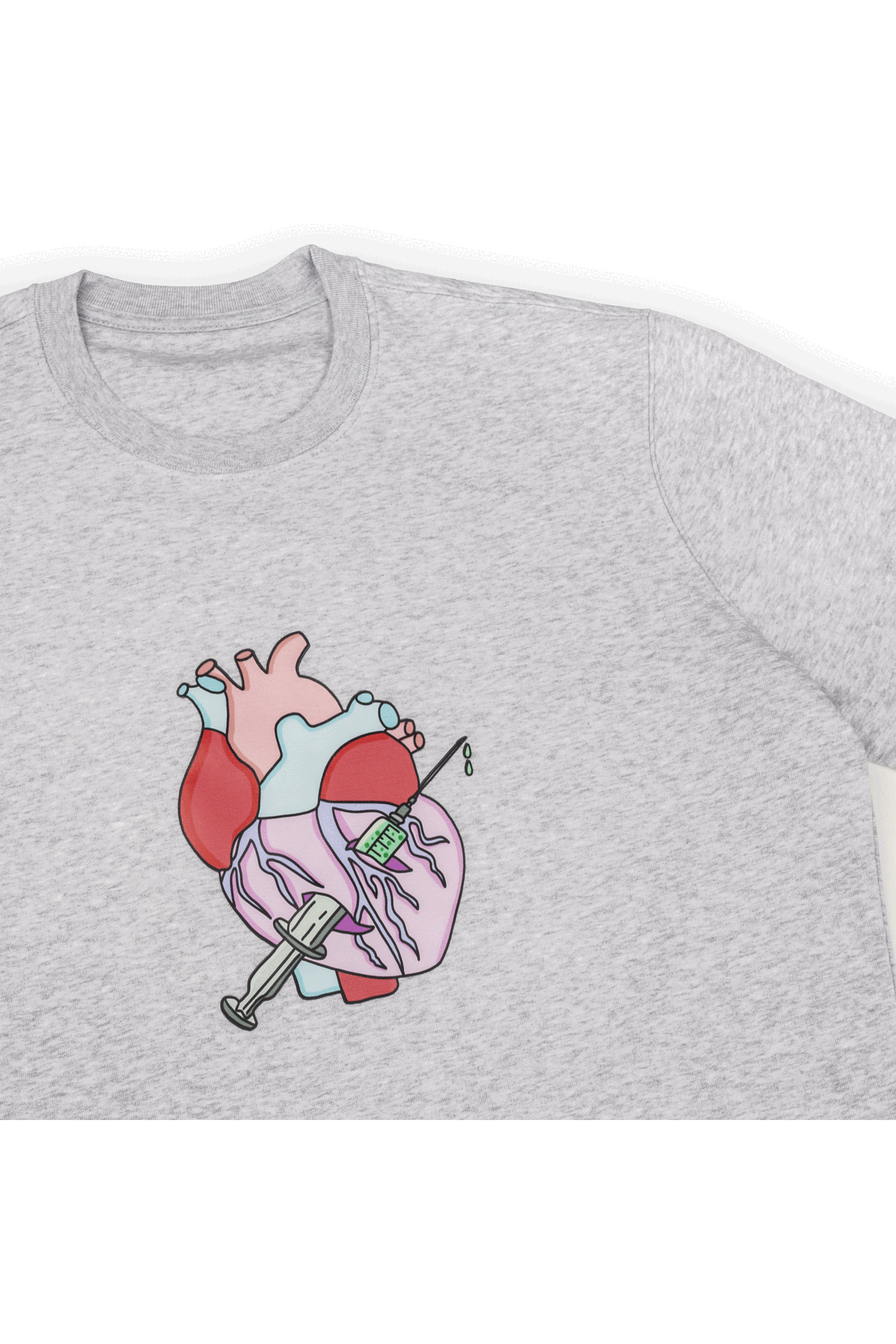 Nurse print sweatshirt - Grey-zoom-2