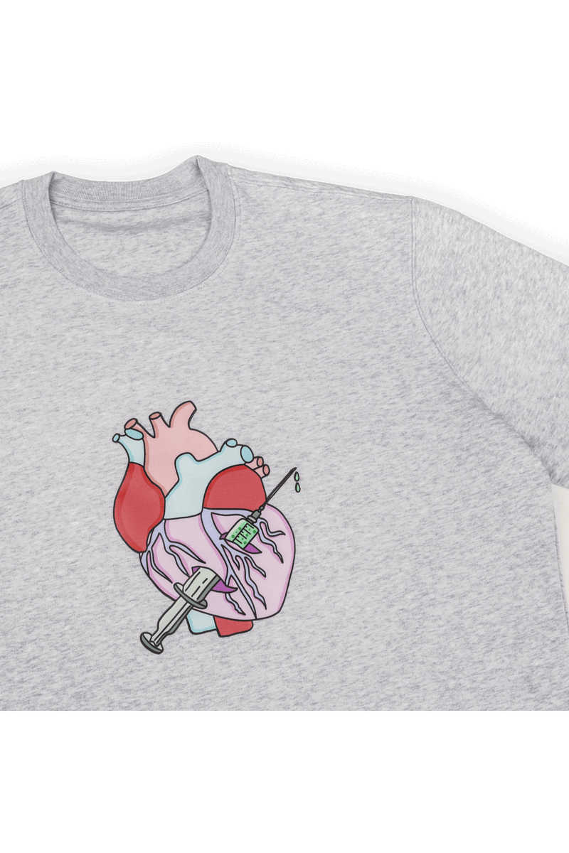 Nurse print sweatshirt - Grey-zoom-