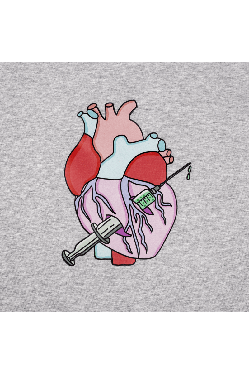 Nurse print sweatshirt - Grey-zoom-
