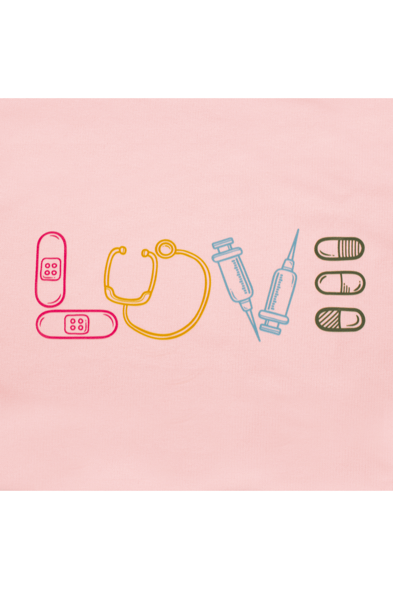 Pink nurse print sweater-zoom-