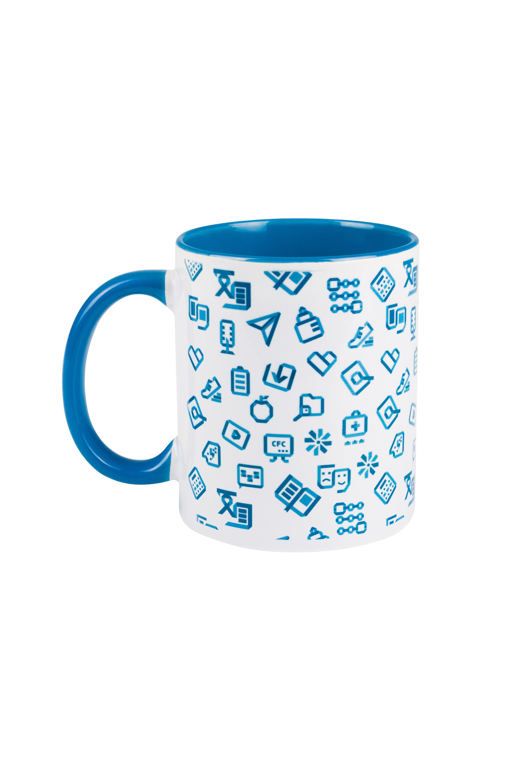 Taza cerámica azul claro - SalusPlay-1